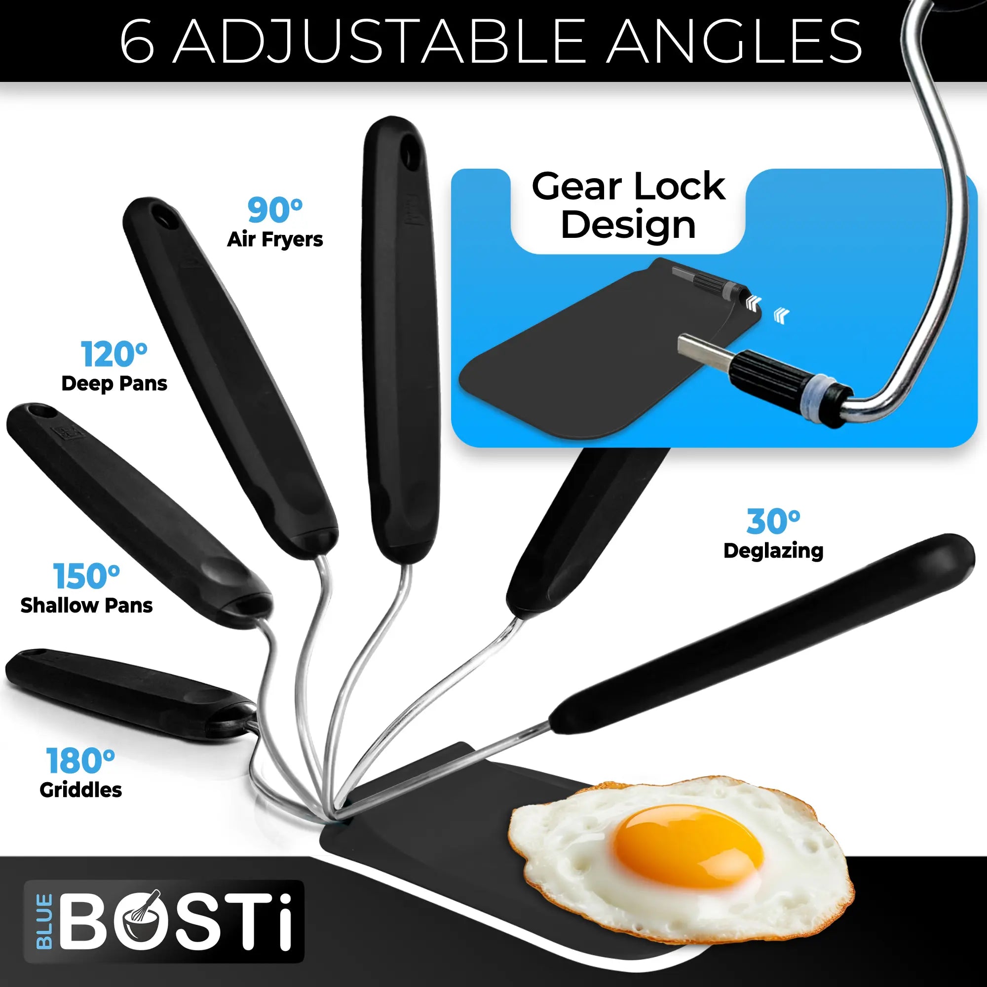 🚀🔥7-in-1 Adjustable Angle Spatula Set