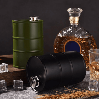 🛢️ Oil Drum Wine Jug – Industrial Style for Your Home Bar