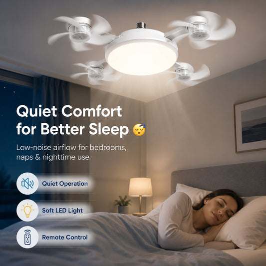 2-in-1 LED Ceiling Fan Light – Just Screw It In