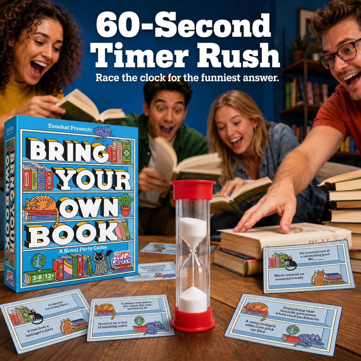 Bring Your Own Book: A Novel Party Game 📚🐱