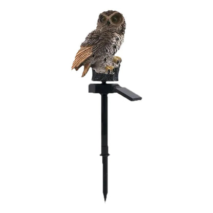✨Solar Powered Owl Resin Lamp🦉Vintage Lovely Ambient Ornament Multi-scene Home & Courtyard Decorations