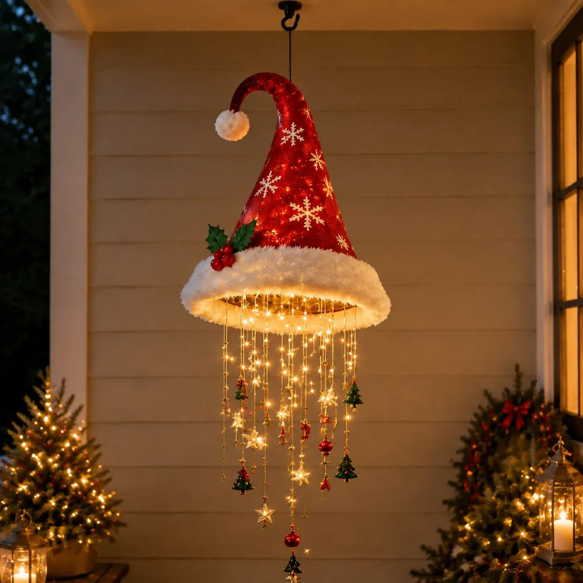 🎅Glowing Santa Hat Chandelier – Make Your Home Sparkle This Christmas! 49% OFF LAST DAY