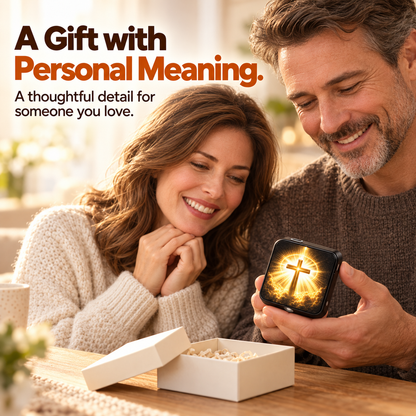 Christian Car Door Projector Light – Golden Faith-Inspired Welcome Light