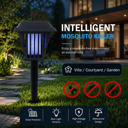 Last day 50％OFF🌙 Solar Mosquito Zapper Light 2-in-1 UV Bug Killer & Outdoor Garden Lamp, Waterproof & Solar Powered