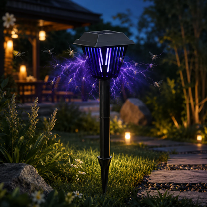 Last day 50％OFF🌙 Solar Mosquito Zapper Light 2-in-1 UV Bug Killer & Outdoor Garden Lamp, Waterproof & Solar Powered