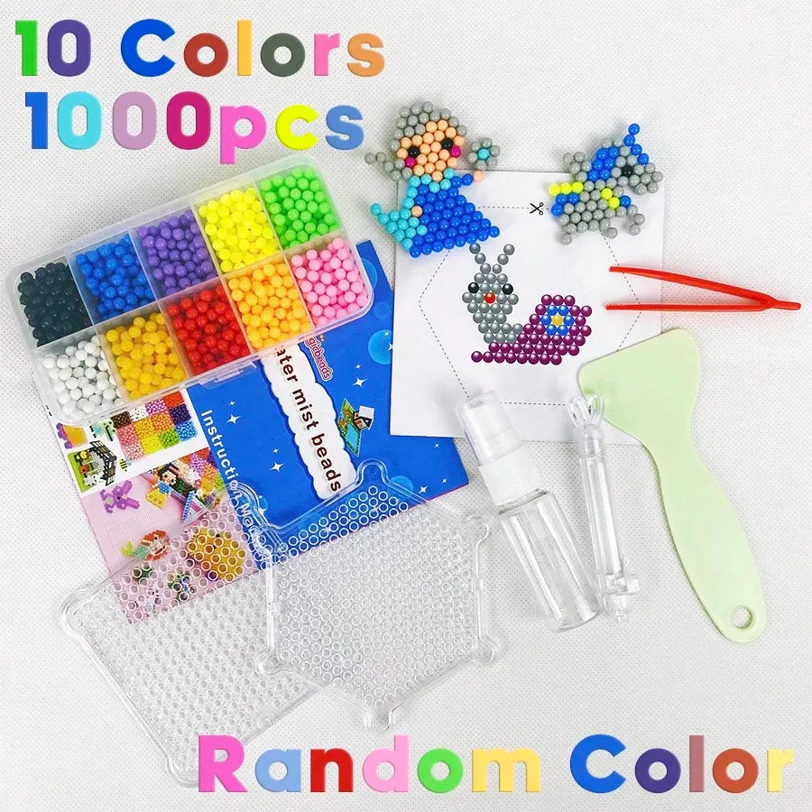 Magic Water Beads Puzzle Toys-Creative DIY Mosaic Crafts for Kids Ages 3+