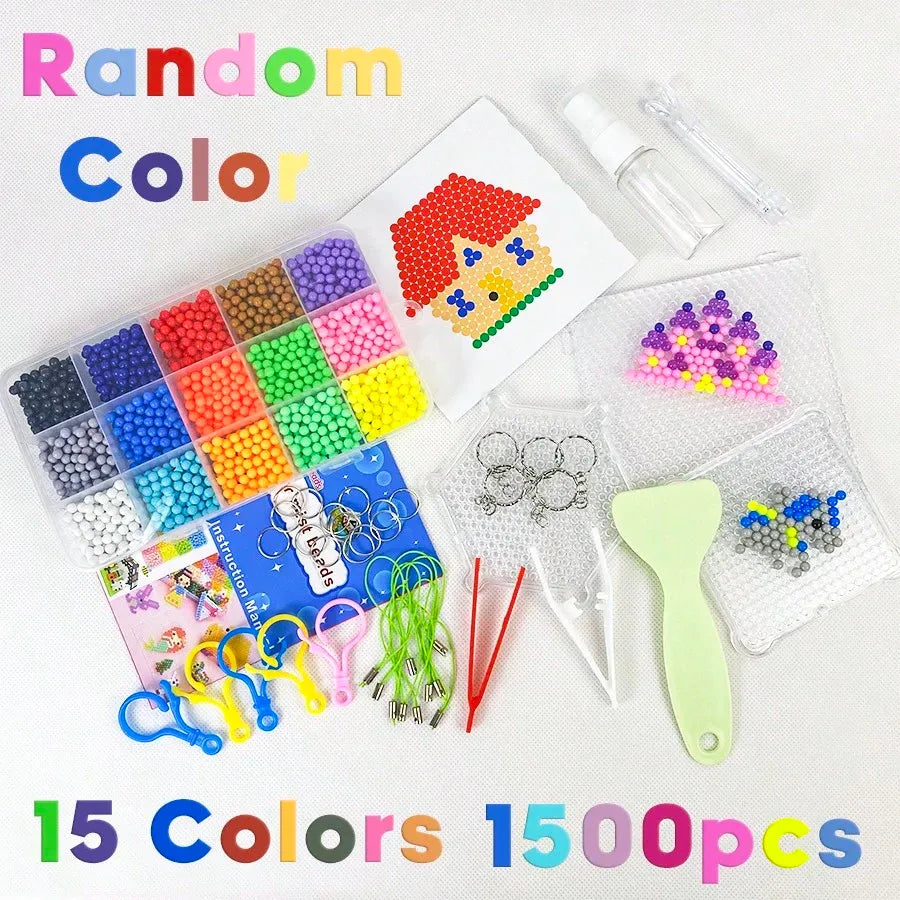 Magic Water Beads Puzzle Toys-Creative DIY Mosaic Crafts for Kids Ages 3+