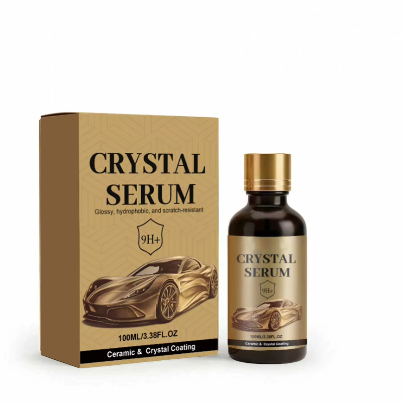 ✨ BUY 1 GET 1 FREE! 🚗 Ceramic Car Coating Kit – Crystal Serum, 9H Hardness & Hydrophobic Effect 🛡️